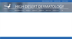 Desktop Screenshot of highdesertdermatology.com